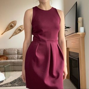 Wine Red Sleeveless Dress from Dynamite